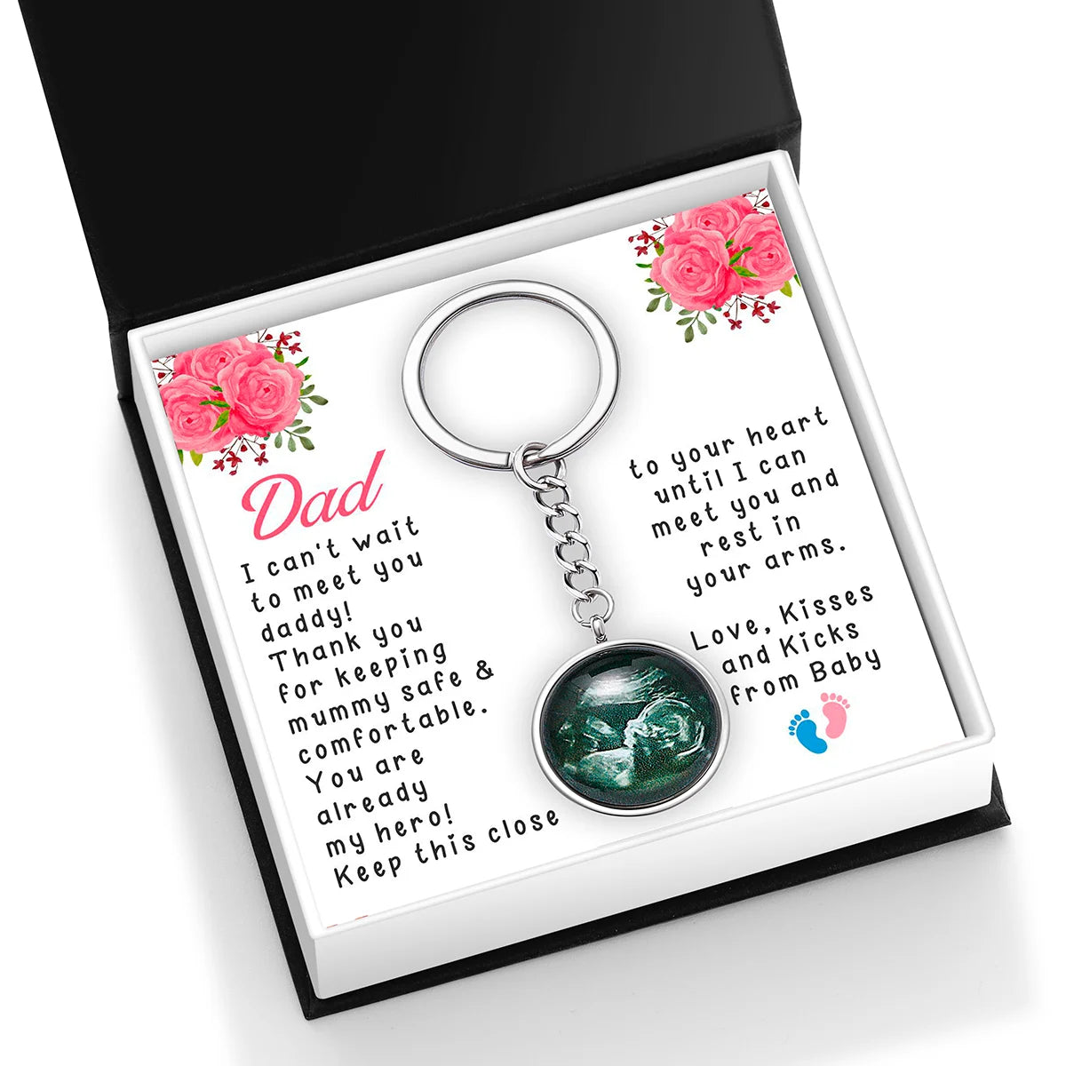 Personalised Pregnancy Photo Keychain Larote