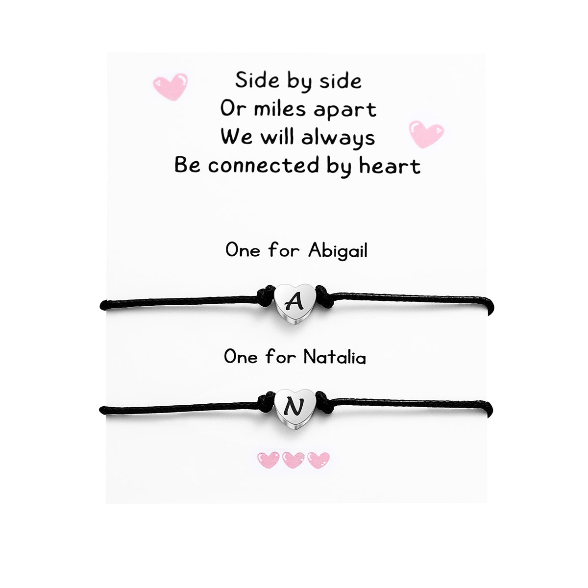 Personalised Friendship Family Sister Bracelet