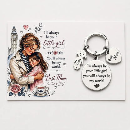 Personalised Best Daddy Best Mum Keychain