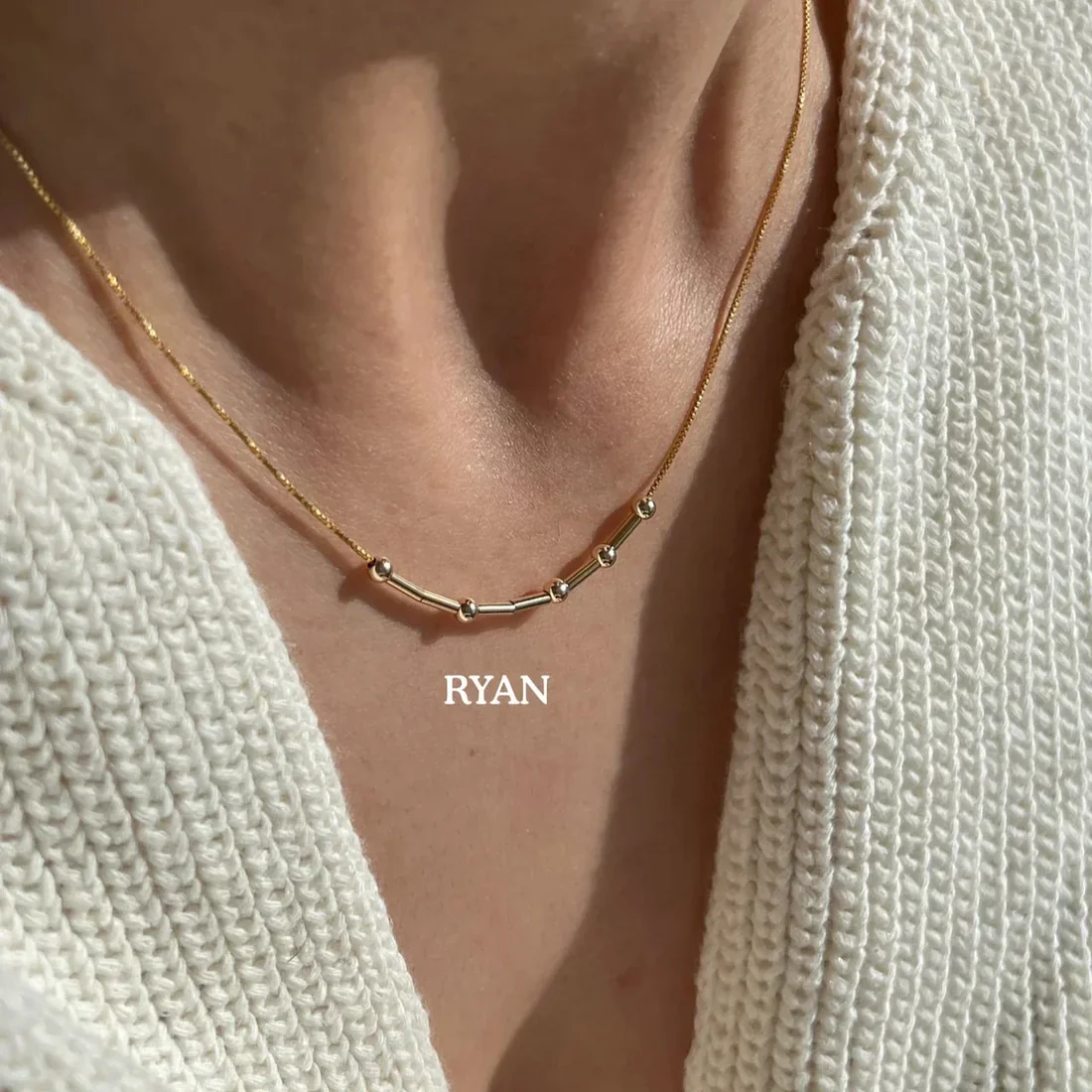 Personalized Morse Code Necklace