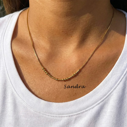 Personalized Morse Code Necklace