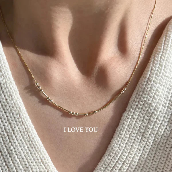 Personalized Morse Code Necklace