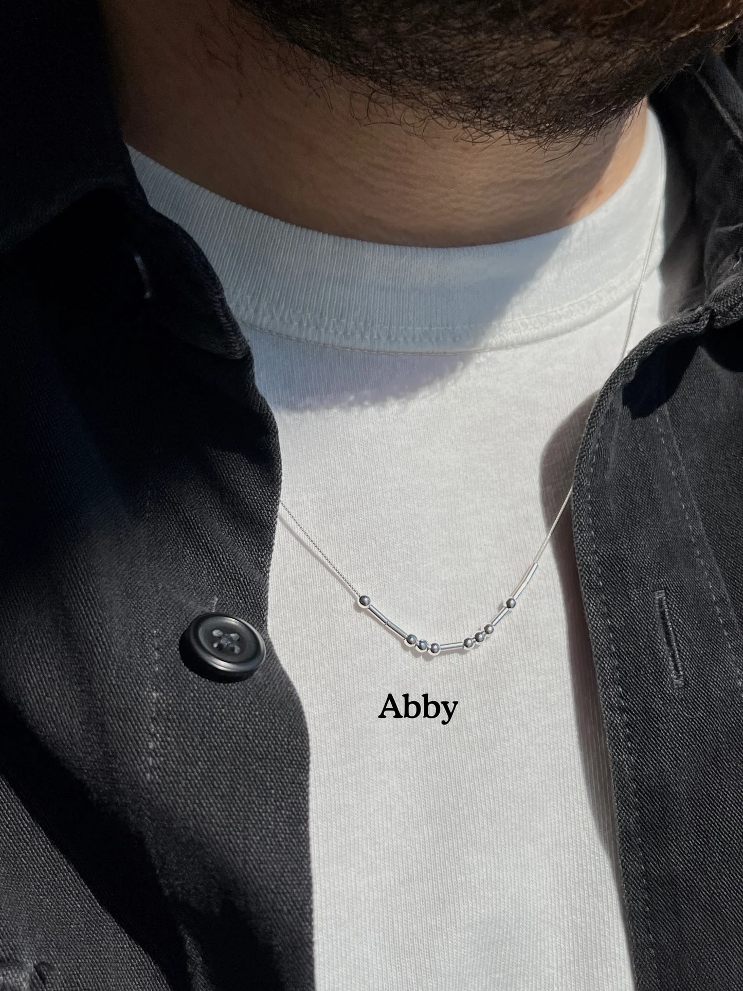 Personalized Morse Code Necklace