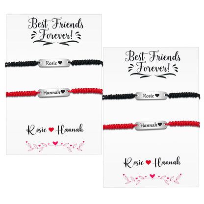 Handmade Personalised Best Friends Bracelet