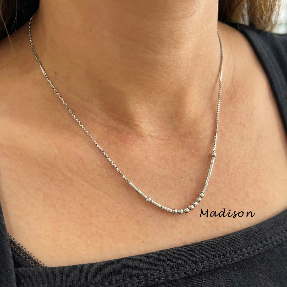 Personalized Morse Code Necklace