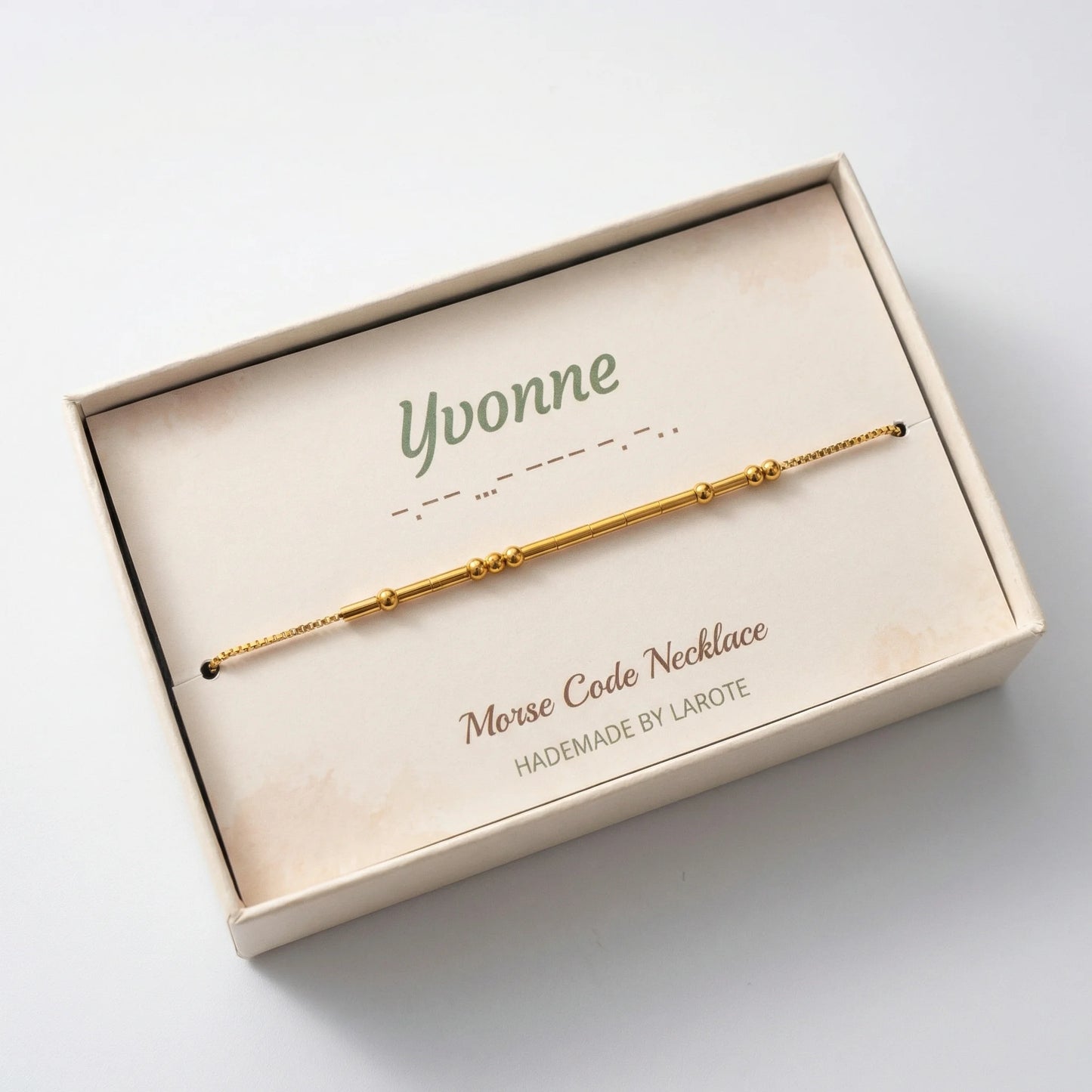 Personalized Morse Code Necklace