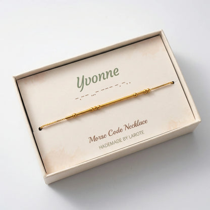 Personalized Morse Code Necklace