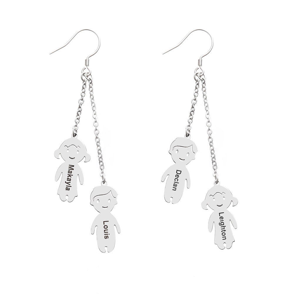 Personalised My Children Earrings