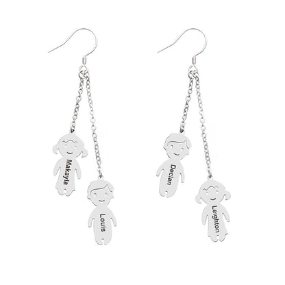 Personalised My Children Earrings