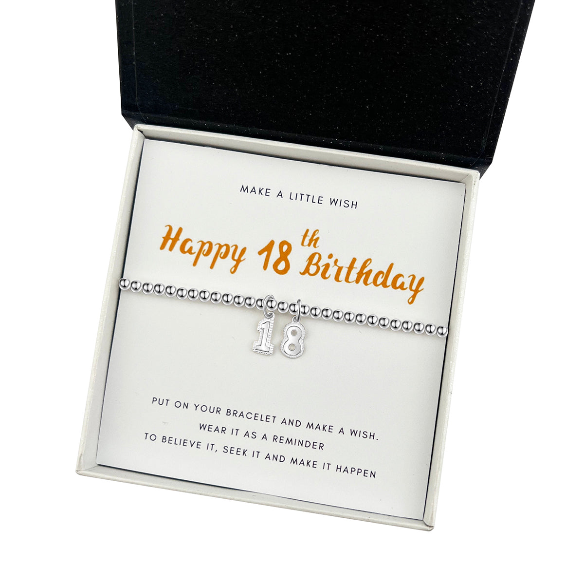 Personalised Sterling Silver Birthday Bracelet