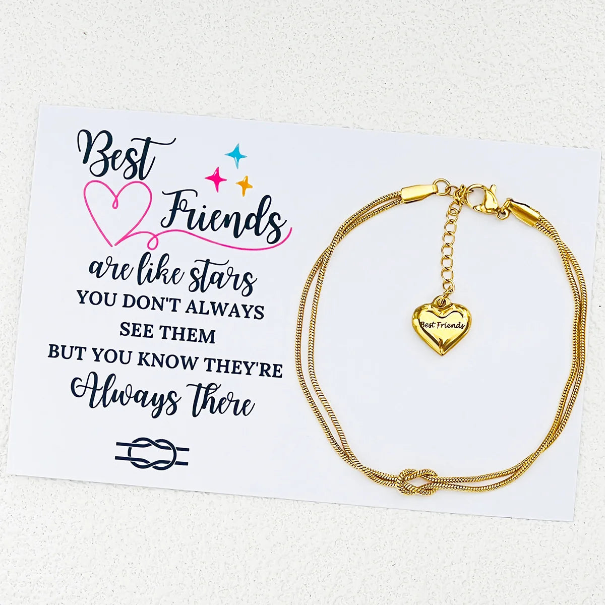 Personalized Best Friends Love Knot Bracelets