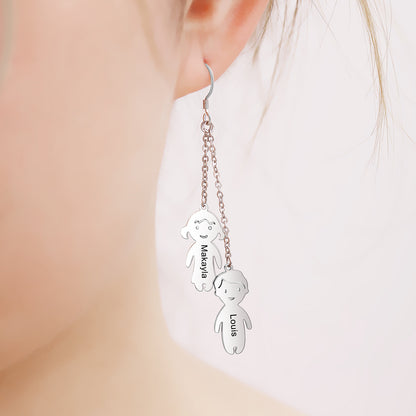 Personalised My Children Earrings