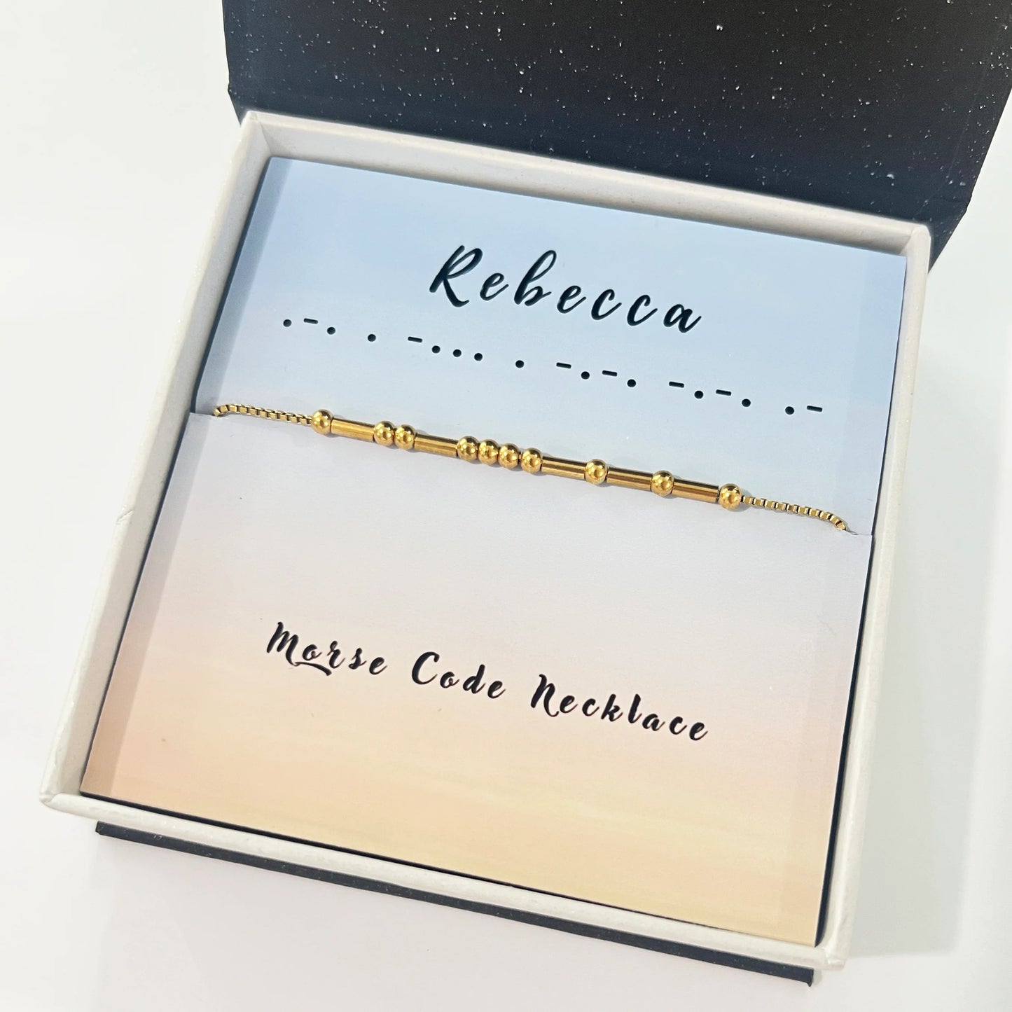 Personalized Morse Code Necklace