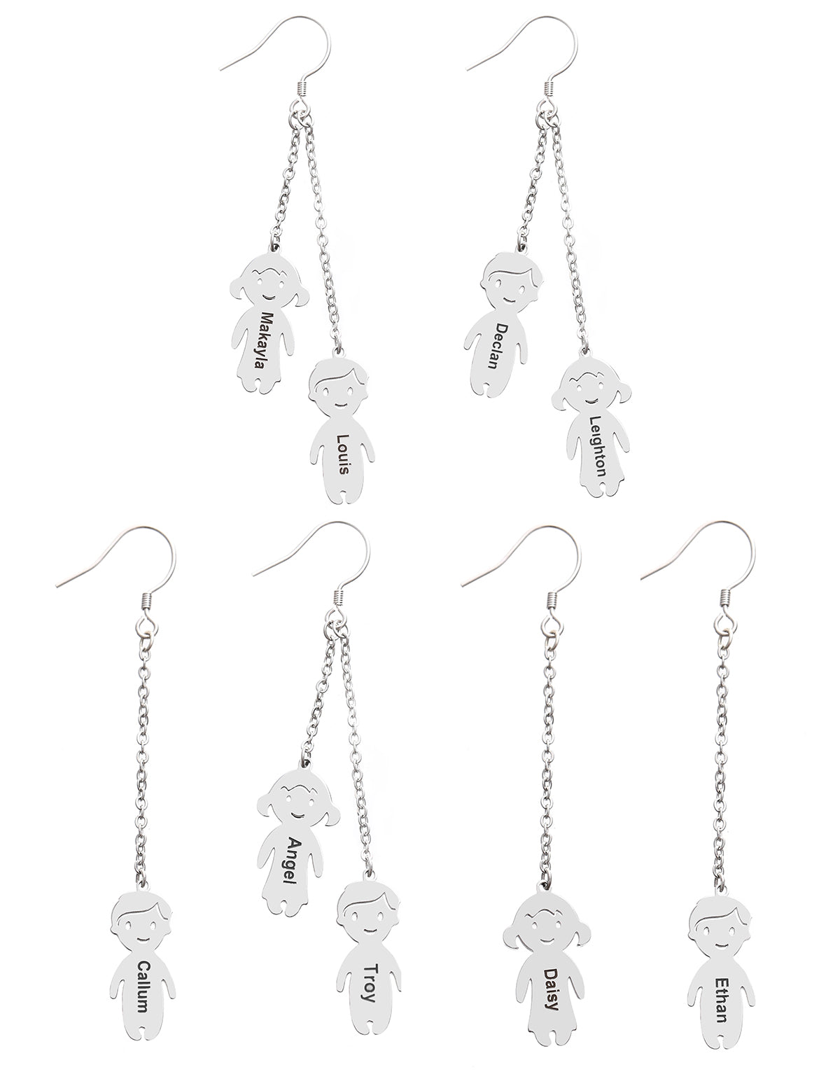 Personalised My Children Earrings