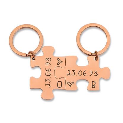 Puzzle Couple keychain