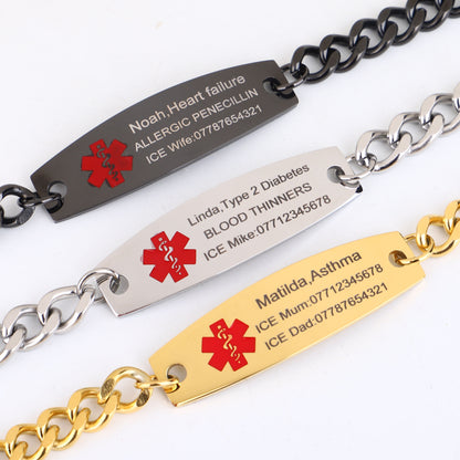 Personalized Medical ID Bracelet