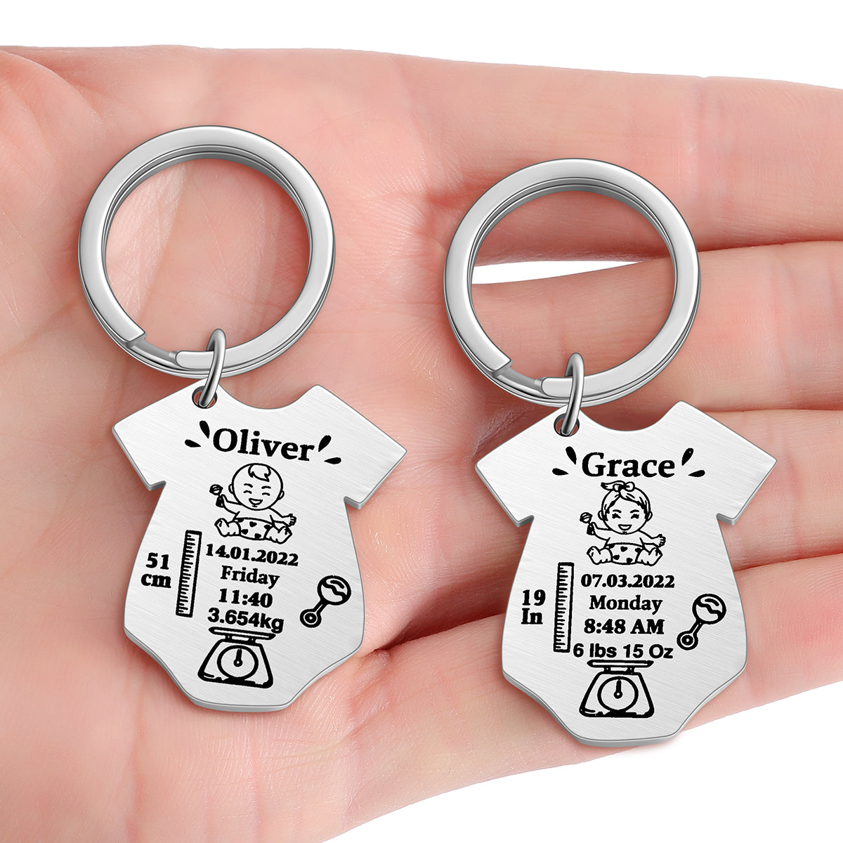 Key Rings Baby Personalised Baby Keychain – Larote